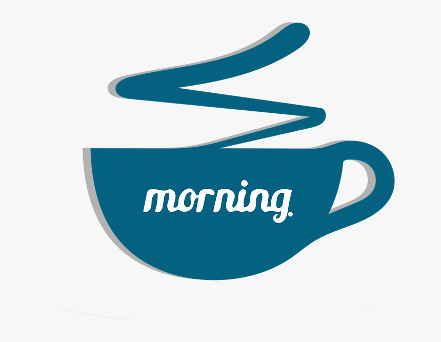 Coffee Morning Text Clipart Sticker Hot Drink - Kick American Football, HD Png Download