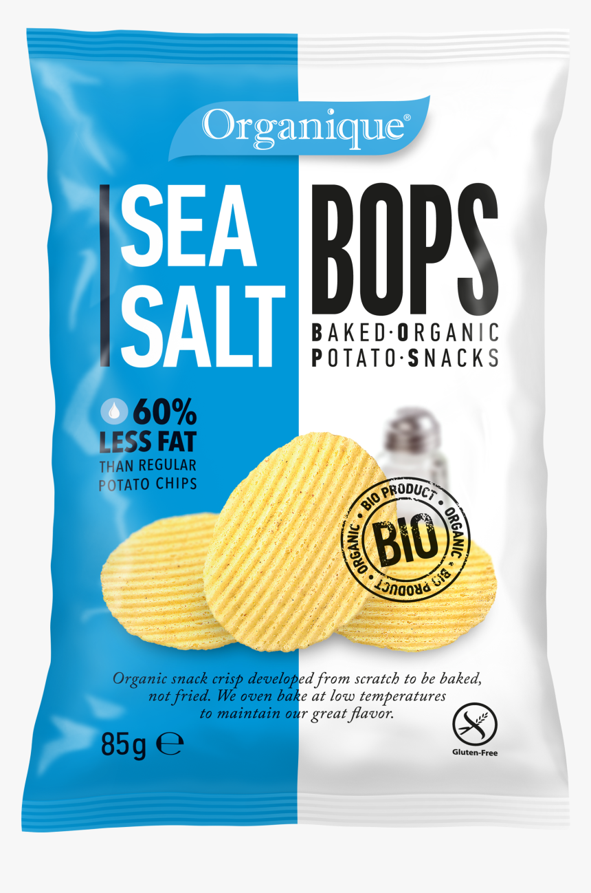 Baked Organic Potato Snacks - Sea Salt Bops, HD Png Download