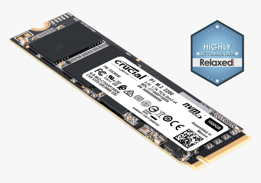 Crucial P1 Ssd - Crucial P1, HD Png Download