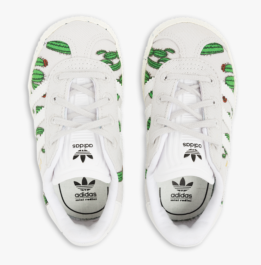 - Mini Rodini Cactus Print White Gazelles 23 Eu , Png - Skate Shoe, Transparent Png
