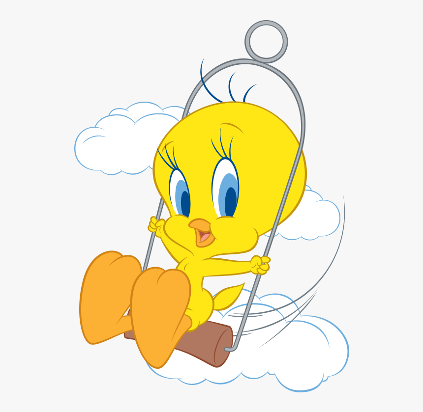 Tweety Bird On Swing , Png Download - Tweety Bird On Swing, Transparent Png
