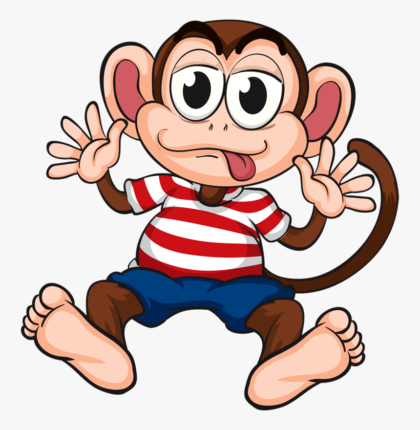 Monkey Funny Cartoon , Png Download - Monkey Funny Cartoon, Transparent Png