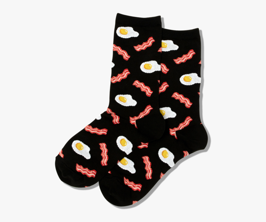 Women S Eggs And Bacon Socks 
 Class Slick Lazy Image - Hotsox, HD Png Download