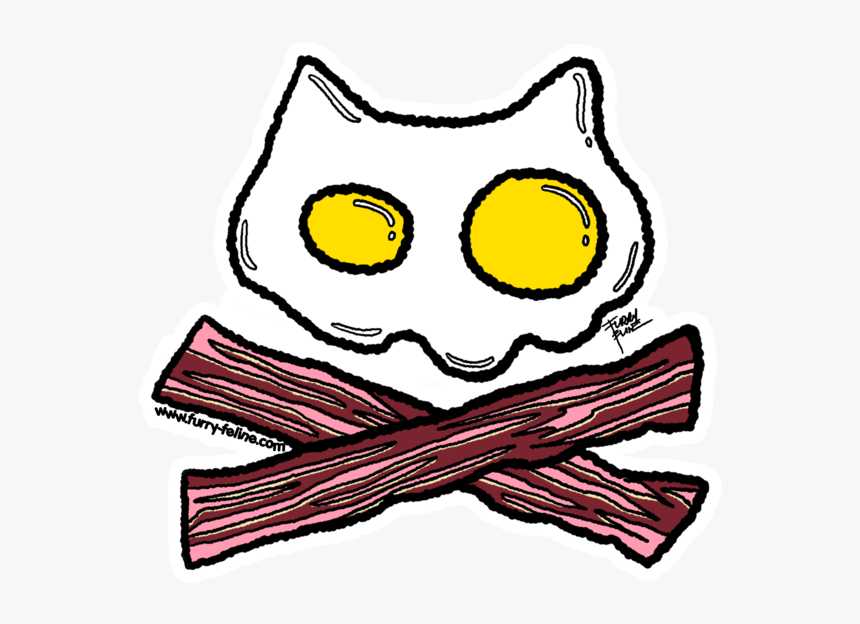 Bacon & Eggs Heavy Duty Reusable Sticker, HD Png Download