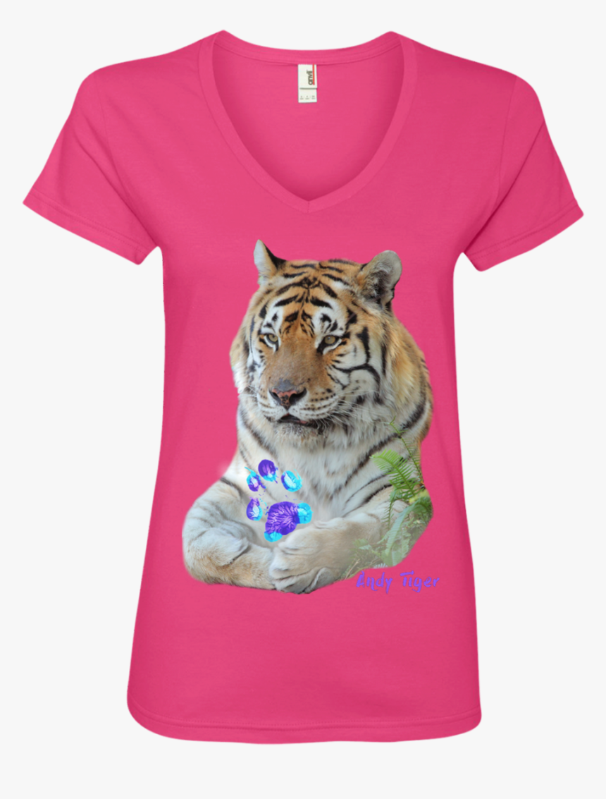 Andy Tiger Paw Print Ladies - Siberian Tiger, HD Png Download