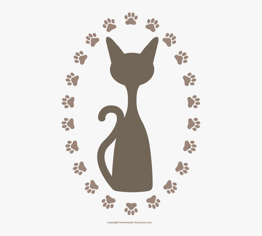 Cat Paw Prints Free Clip Art, HD Png Download