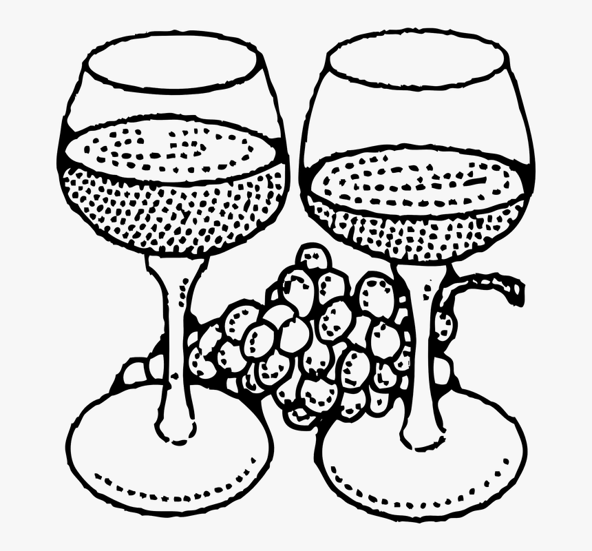 Wine Glasses, Wineglass, Wine Glass, Glass Of Wine - Wine Glass Clip Art, HD Png Download