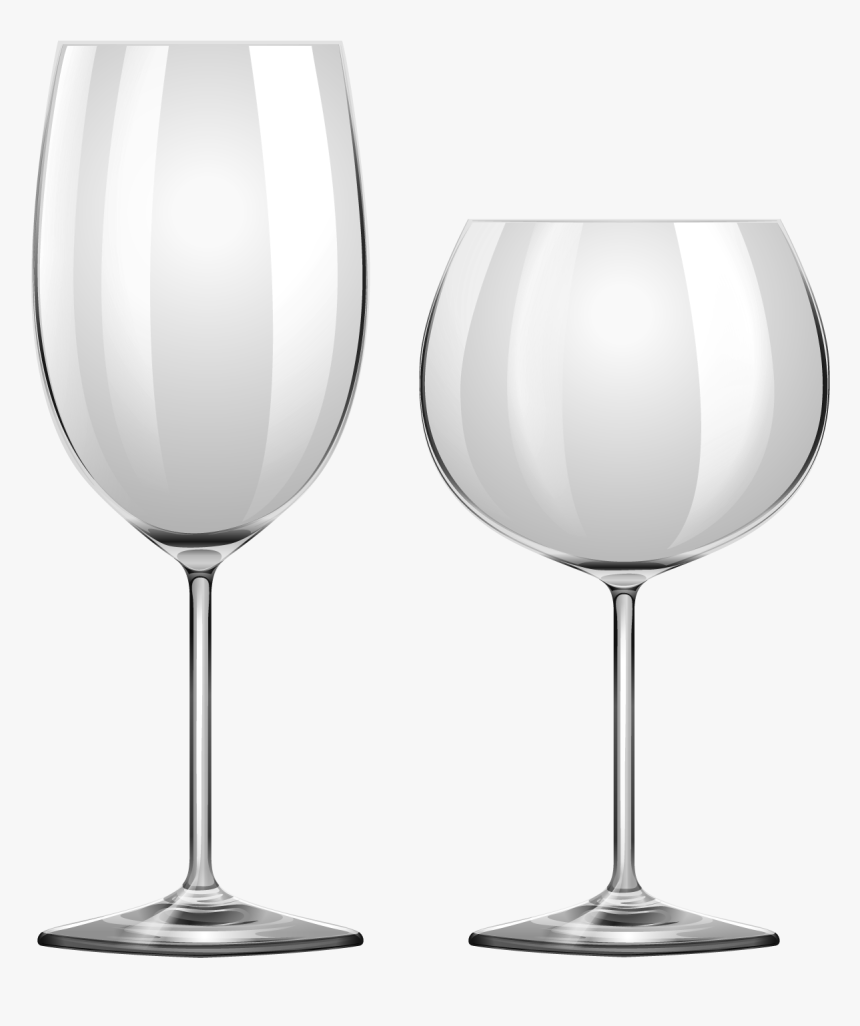Wine Glass Template - Champagne Stemware, HD Png Download