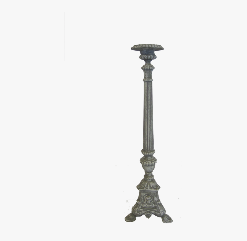 Candlestick Png -038 Cast Iron Candlestick - Antique, Transparent Png