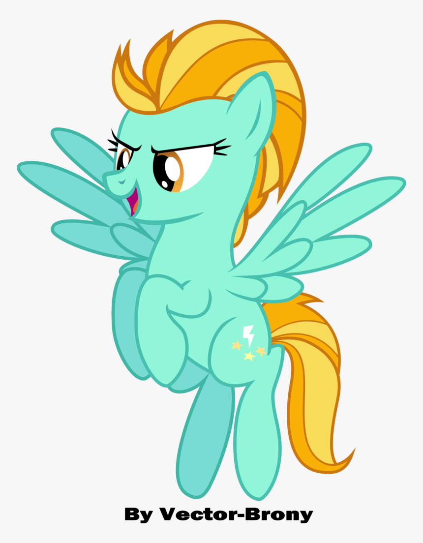 Vector-brony, Flying, Lightning Dust, Safe, Simple - Mlp Lightning Dust Pony, HD Png Download