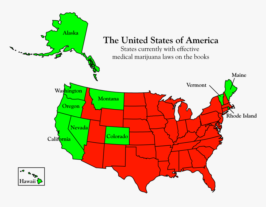 Medical Marijuana Usa - Legalization Of Marijuana In America, HD Png Download