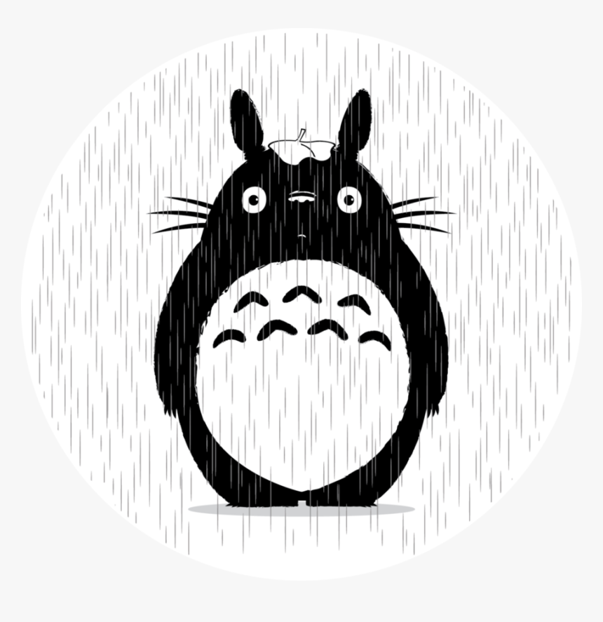 My Neighbor Totoro Black And White, HD Png Download