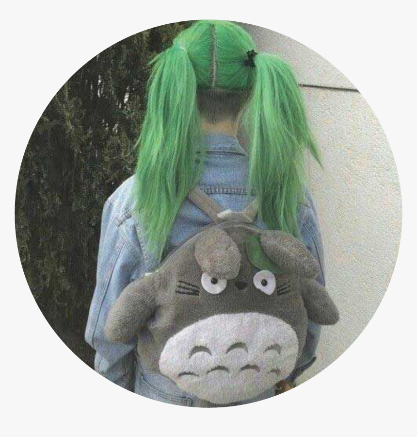 #icons #totoro - Hair Diy Pastel Green, HD Png Download