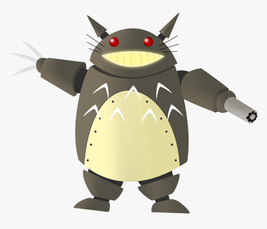 Totoro Robot , Png Download - Cartoon, Transparent Png