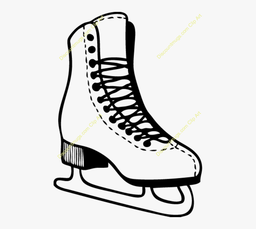 Ice Skateboard Illustration Transparent - Sketch Of Ice Skate, HD Png Download