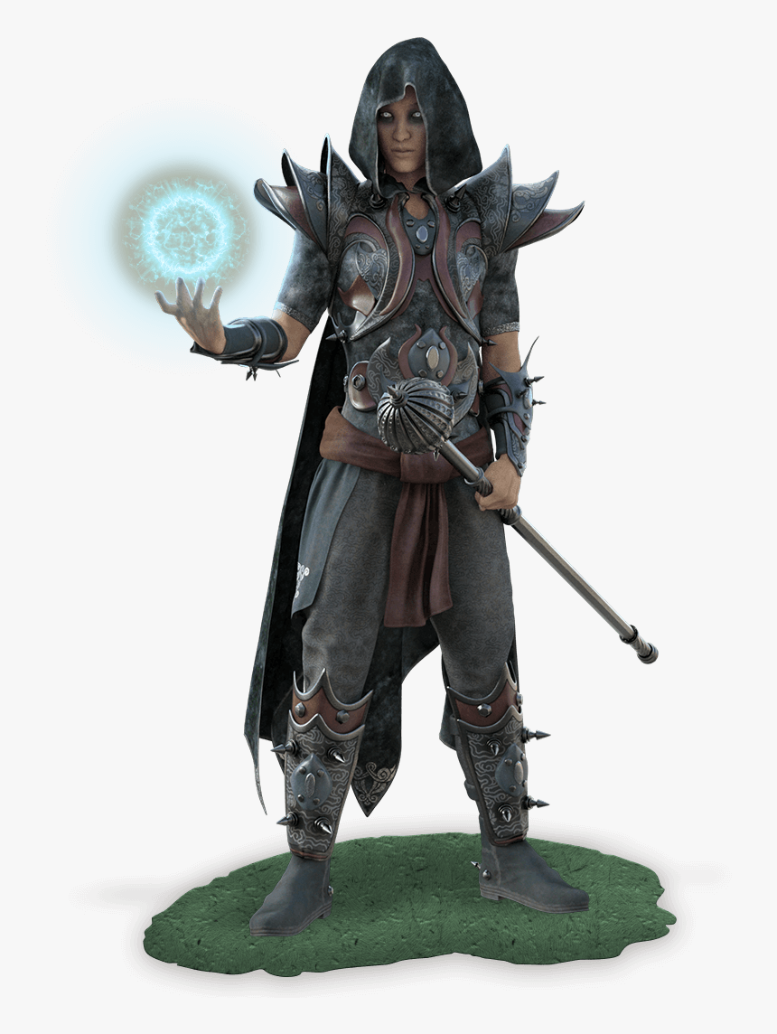 Figurine,action Figure,toy,warlord,woman Warrior,fictional - Wizards Magic Silhouette, HD Png Download