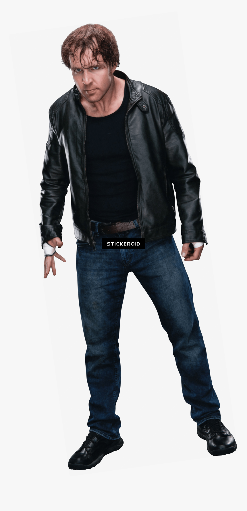 Dean Ambrose Leather Jacket Standing - Dean Ambrose Full Body Png, Transparent Png