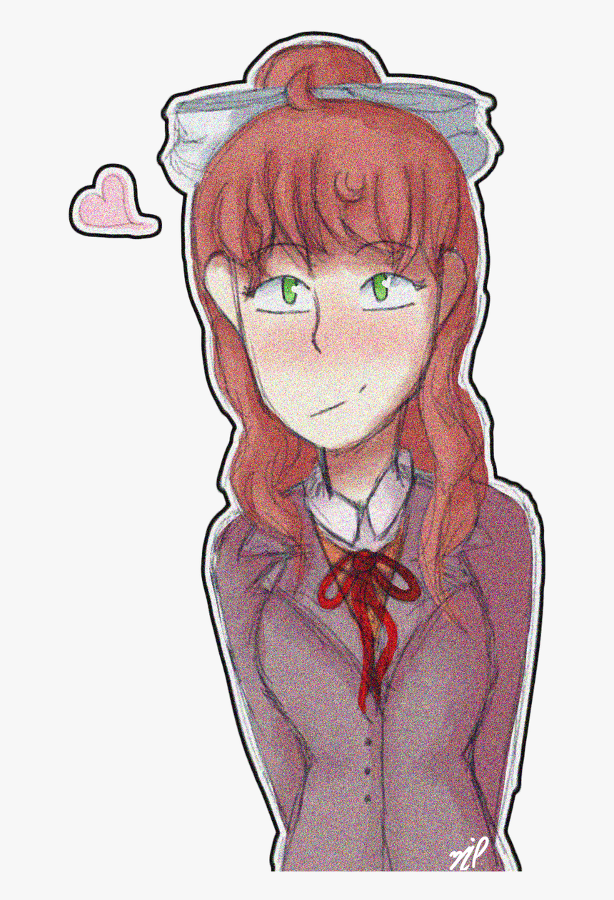 Clip Art Monika Glitch - Cartoon, HD Png Download