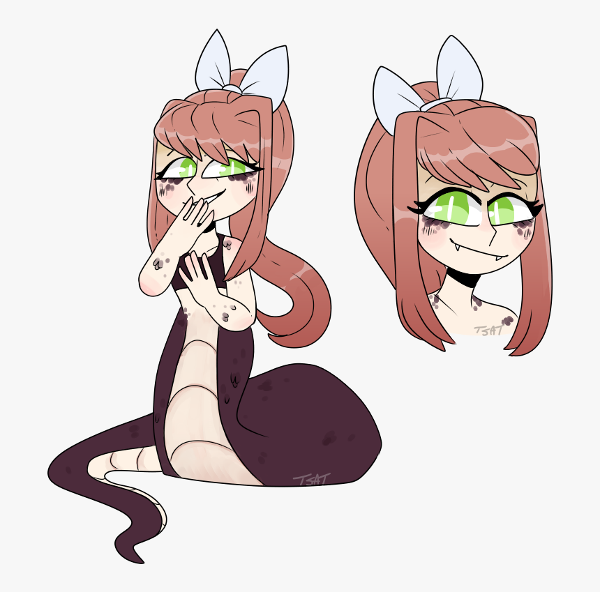 Cat Facial Expression Cartoon Mammal Fictional Character - Sayori, HD Png Download