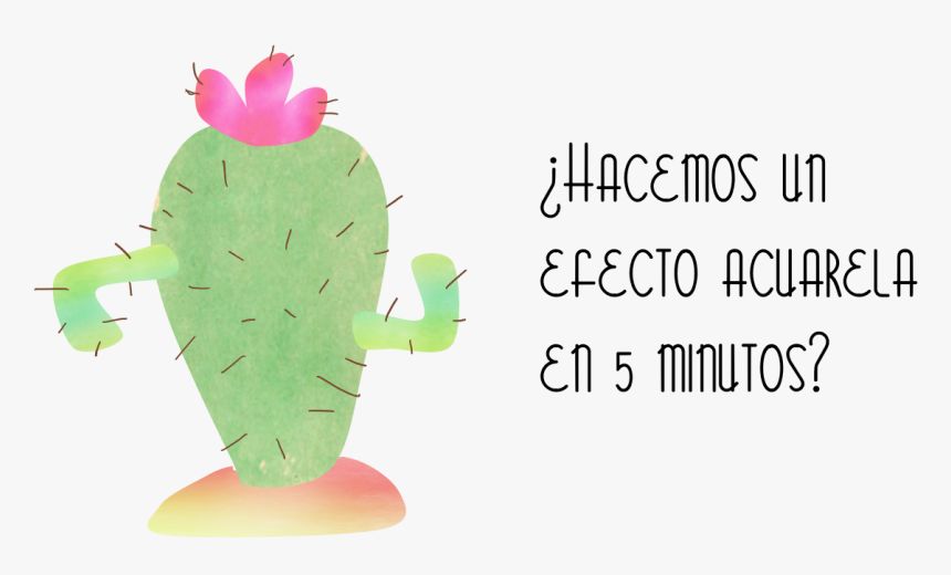 Watercolor, Tutorial, Descargar, Gratis, Efectos, Powerpoint - Eastern Prickly Pear, HD Png Download