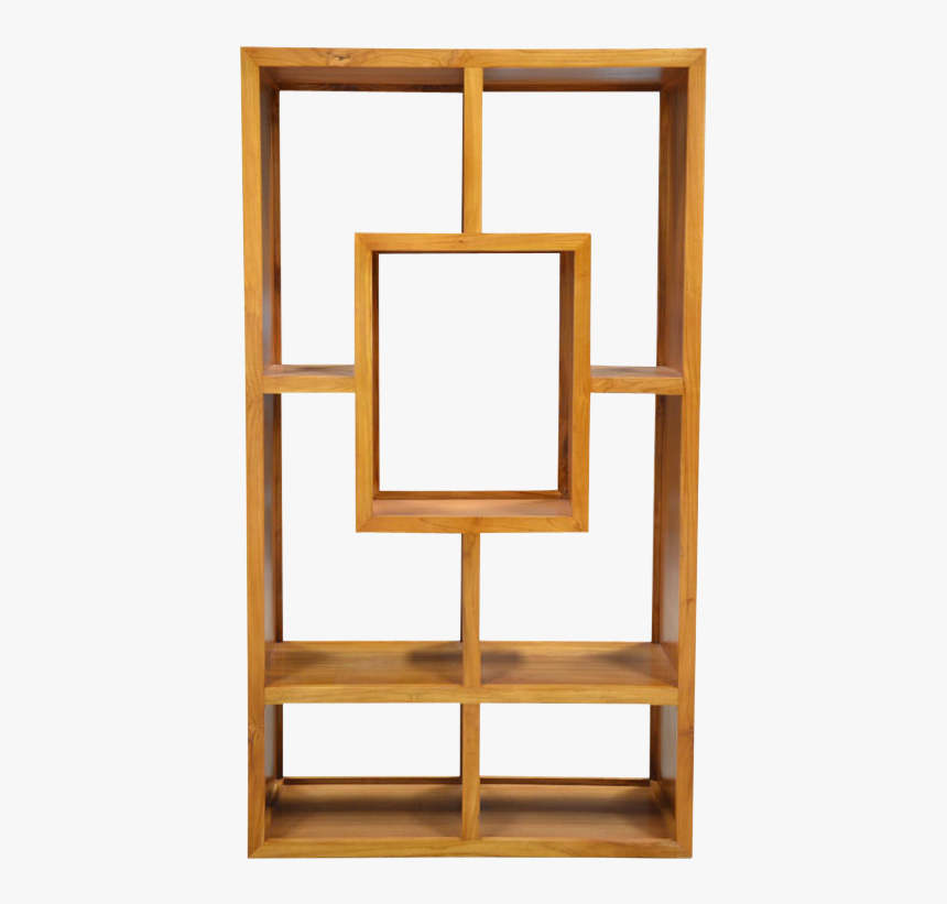 Teak Centerpiece Bookshelf - Picture Frame, HD Png Download