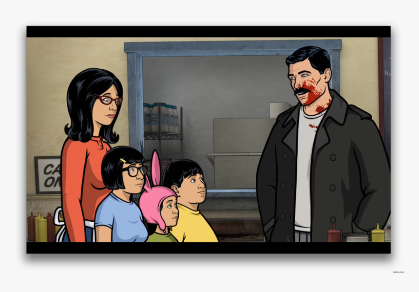 Archer - Bobs Burgers Archer, HD Png Download