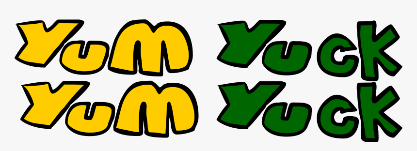 Yum Yum Yuck Yuck Logo - Yuck Png, Transparent Png