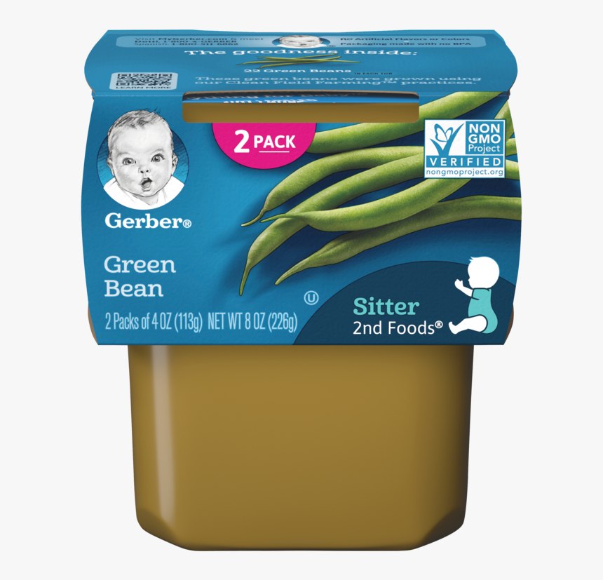 2nd Foods Green Beans - Baby Food Gerber, HD Png Download