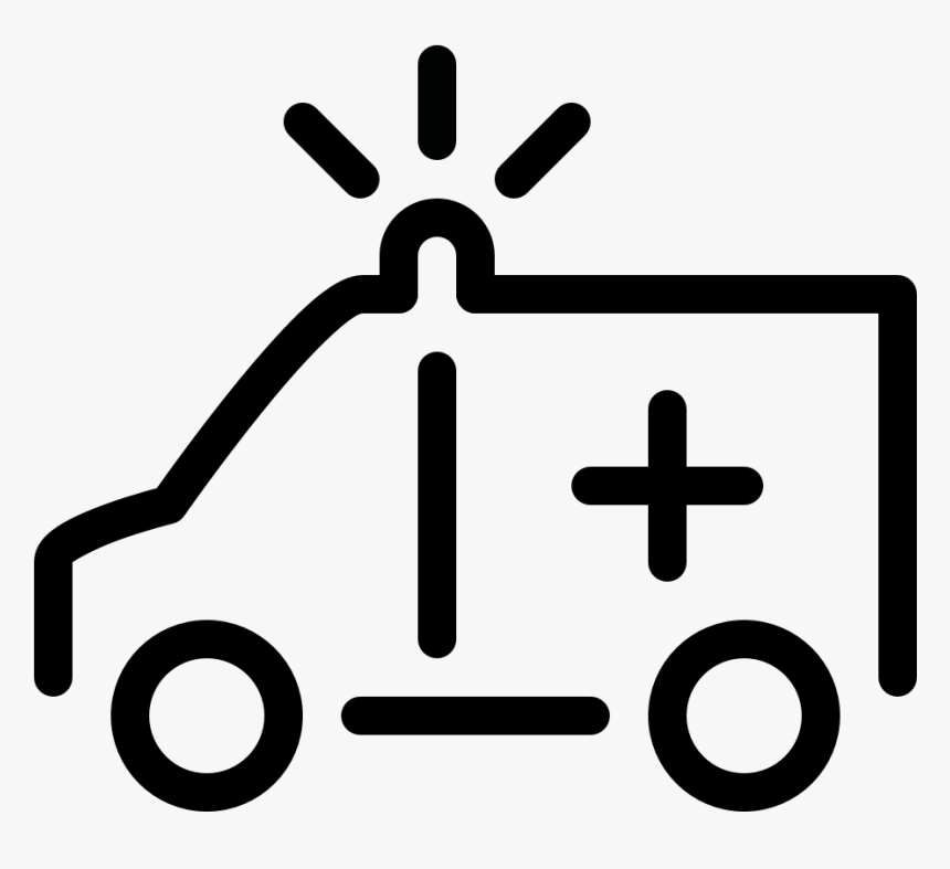 Ambulance Vehicle Van Ambulance - Portable Network Graphics, HD Png Download