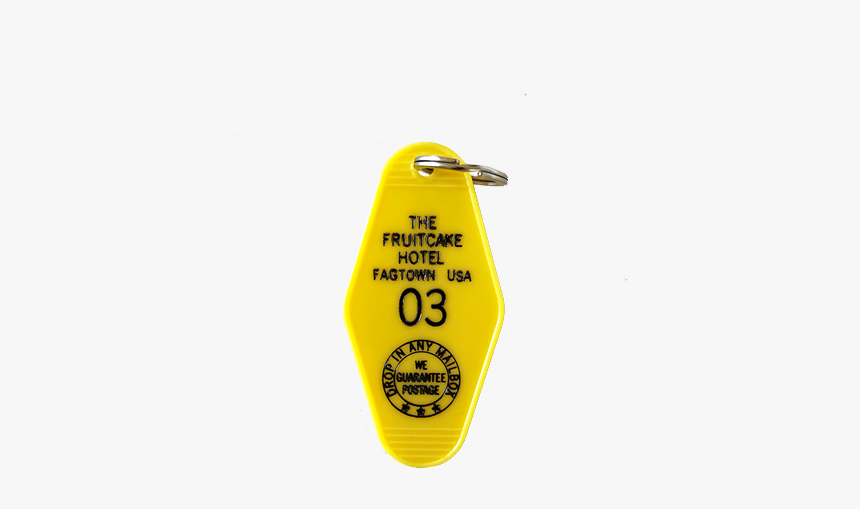 Image Of Fruitcake Hotel Vintage Style Keychain - Sports Equipment, HD Png Download
