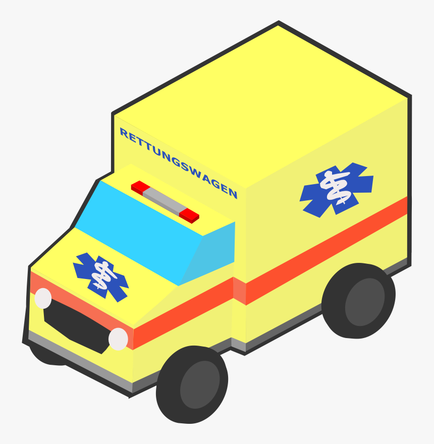 German Ambulance - Emergency Yellow Png, Transparent Png