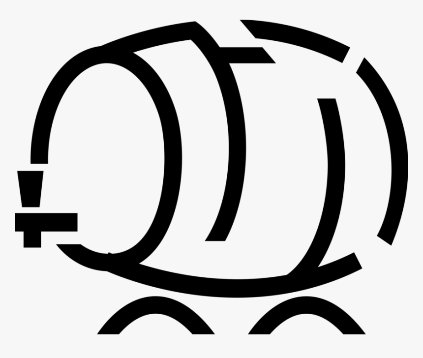 Vector Illustration Of Wine Barrel, Cask Or Tun Made, HD Png Download