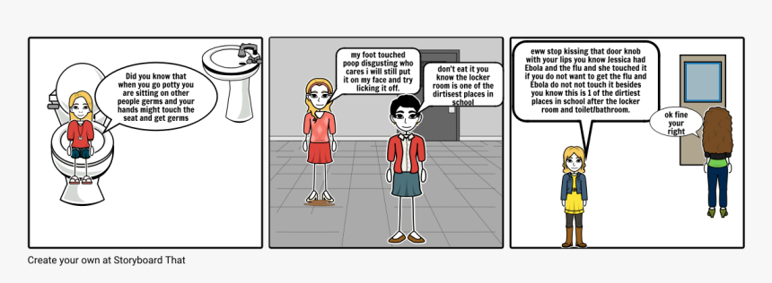 Potty Storyboardthat, HD Png Download