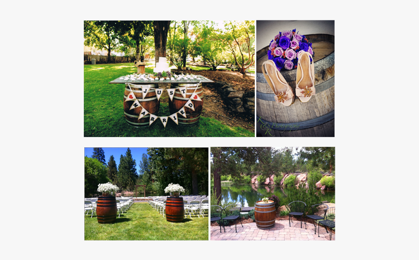 Wine Barrel Stands For Rent Bend, Oregon - Backyard, HD Png Download