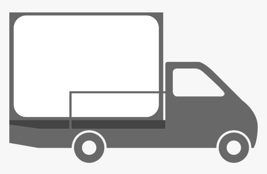 Transparent Ambulance Clipart Black And White - Advertising Van Clipart, HD Png Download