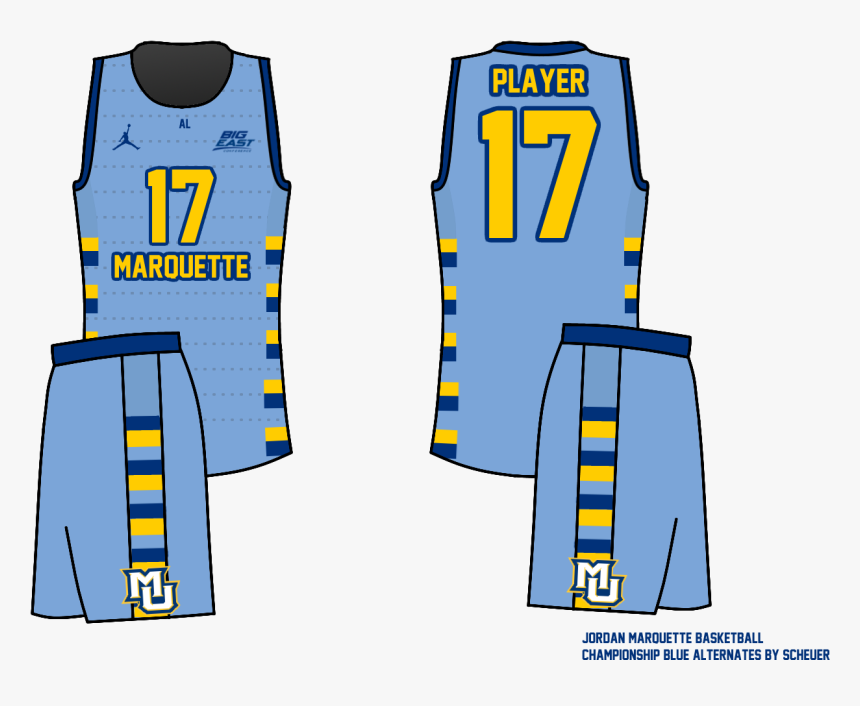 Marquette Basketball Jersey Design, HD Png Download