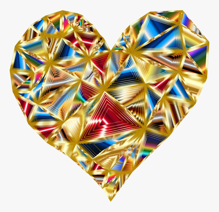 Heart,triangle,symmetry - Triangle, HD Png Download