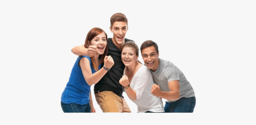 Young People Png Transparent Image - College Students White Background, Png Download