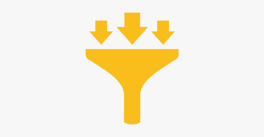 Yellow Funnel Icon - Emblem, HD Png Download