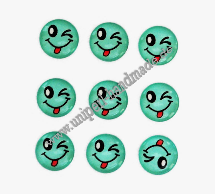 Winking Emoji Png Emoji Cabochon, 14 Mm, Face With - Smiley, Transparent Png