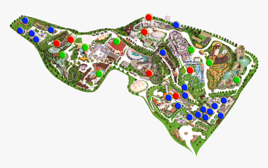 Mappa Gardaland 2019, HD Png Download
