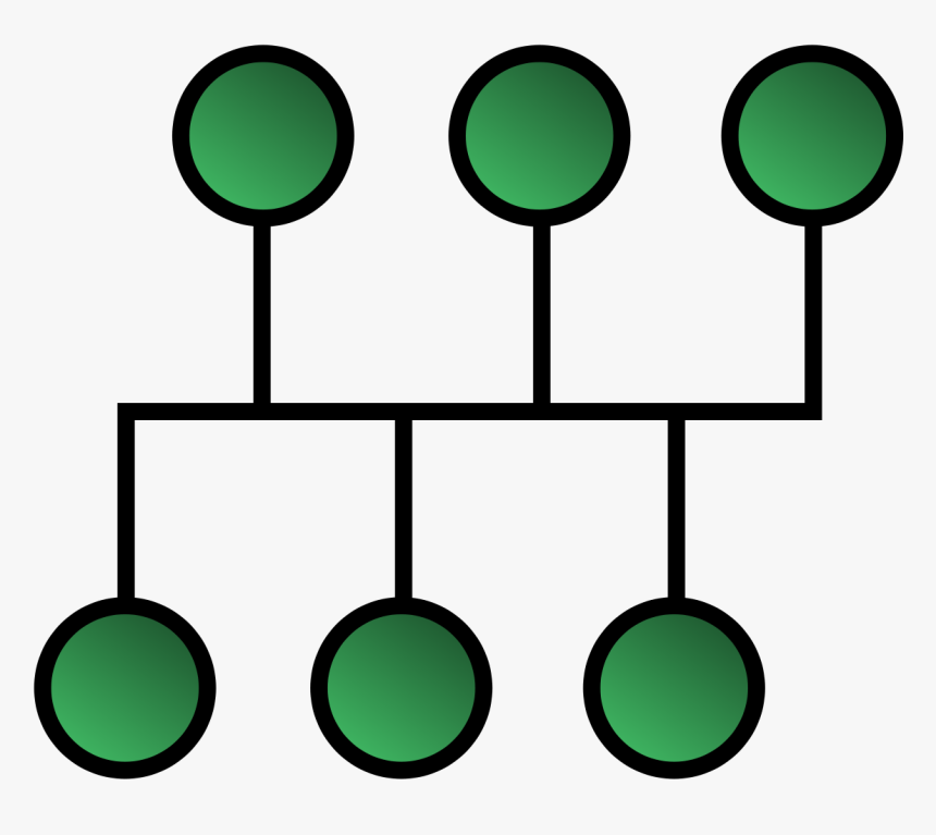 Bus Network - Network Topology Bus, HD Png Download