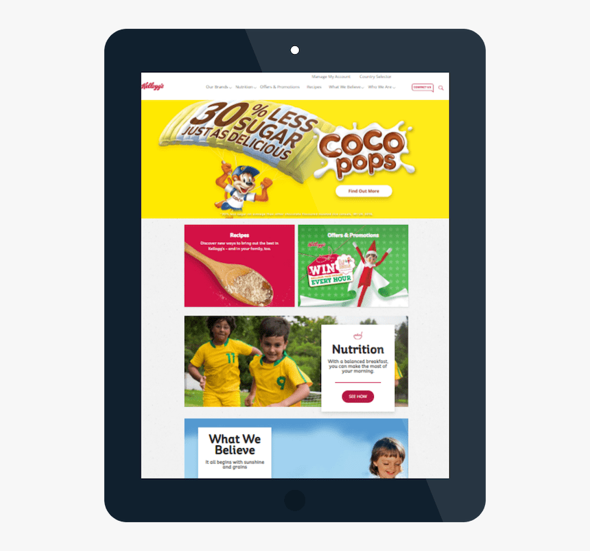 Webpage On Ipad - Mobile Phone, HD Png Download