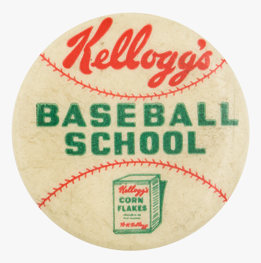 Kellogg S Baseball School School Button Museum - Food, HD Png Download
