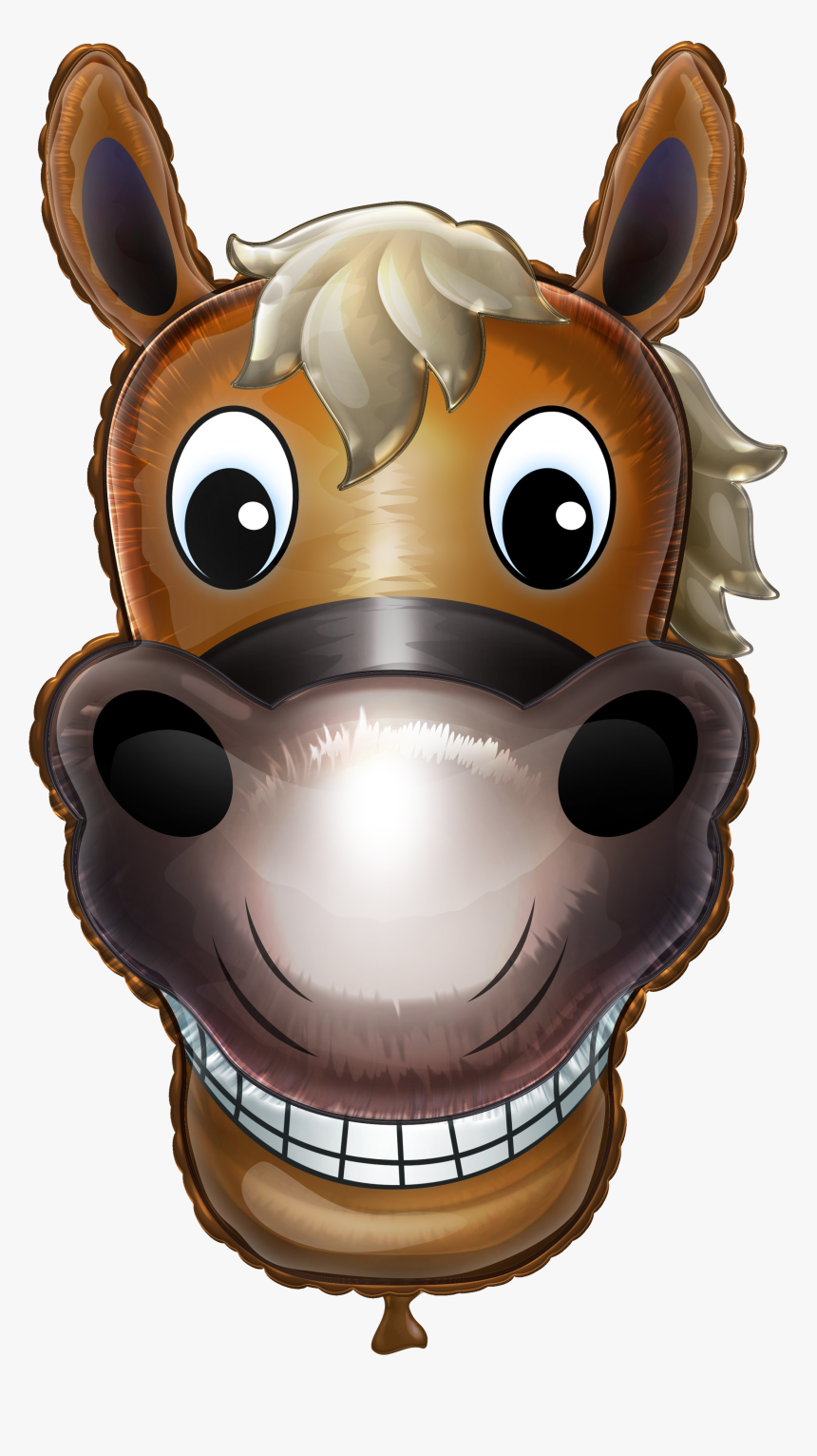 Gabby-balloon - Cartoon Horse Head Png, Transparent Png