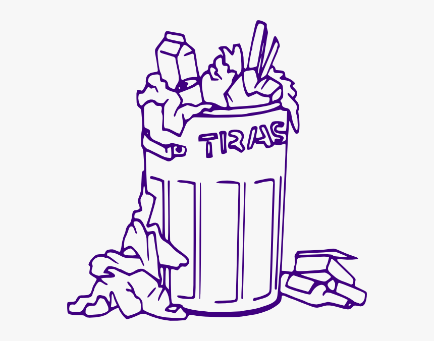 Trash Can Black And White, HD Png Download