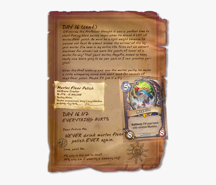 Megafin - Hearthstone Un Goro Quests, HD Png Download