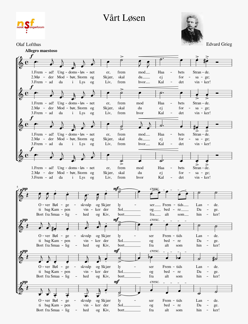 Transparent Frem Png - Sheet Music, Png Download