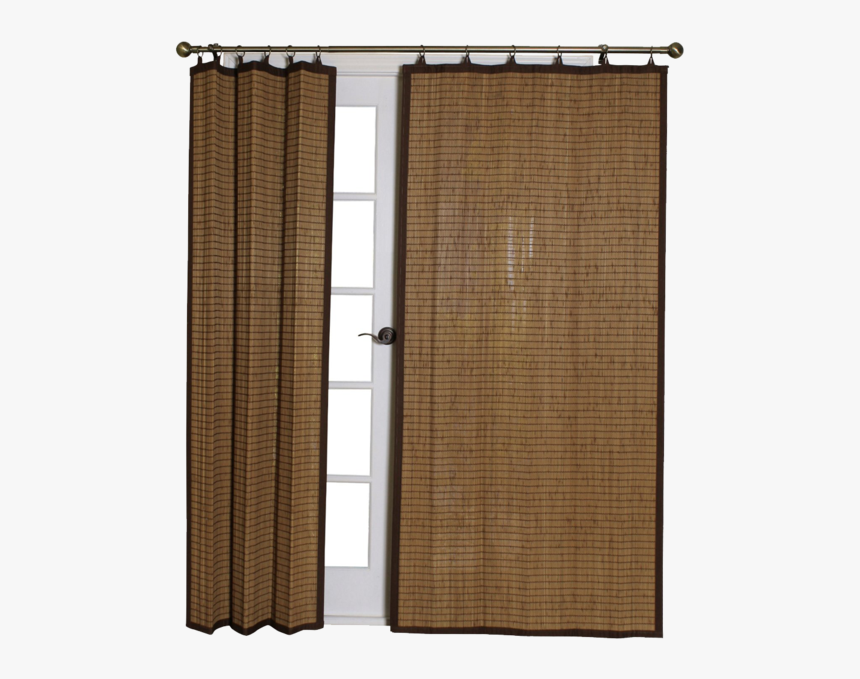 Bamboo Ring Top Curtain Brp07 Panel Colonial Brown Bamboo Type Curtains, HD Png Download