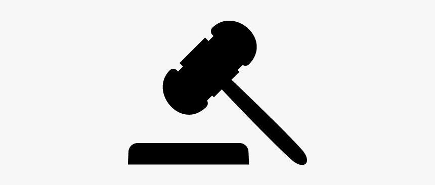 Court Drawing Judge Hammer - Legal Justice Icon, HD Png Download
